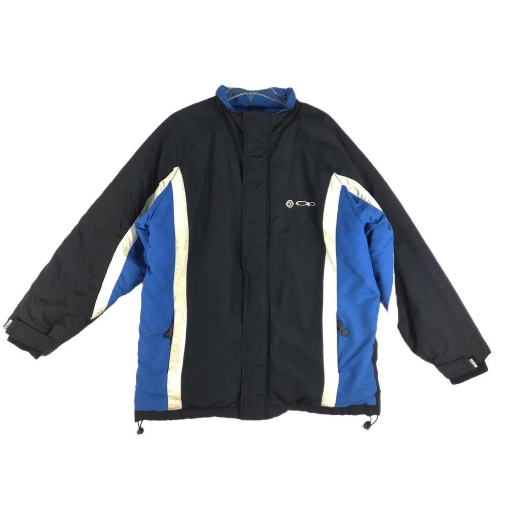 Vtg 90s Ocean Pacific OP Men's L Snowboarding Winter Jacket Colorblock Ski Coat